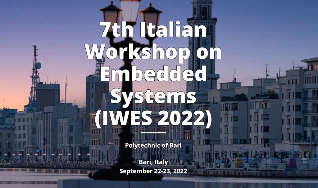 IWES – Italian Workshop of Embedded Systems&nbsp;2022